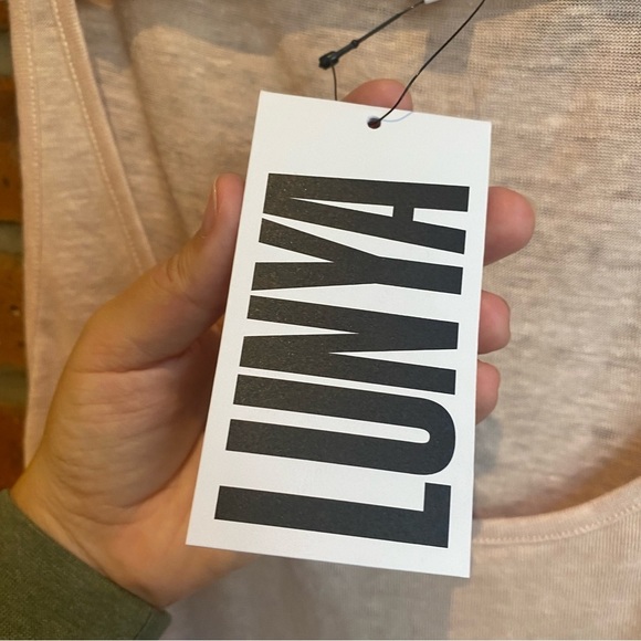 Lunya Linen Knit Tank Special Edition Color Dusty Rose NWT - Picture 5 of 11